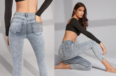 High Waist Soft Touch Skinny Push Up Jeans