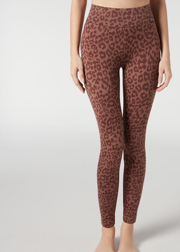reloj Elevado Cesta Animal Print Active Leggings - Calzedonia