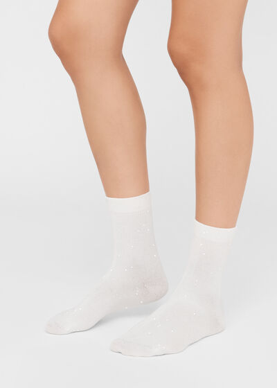 All-Over Sequin Socks
