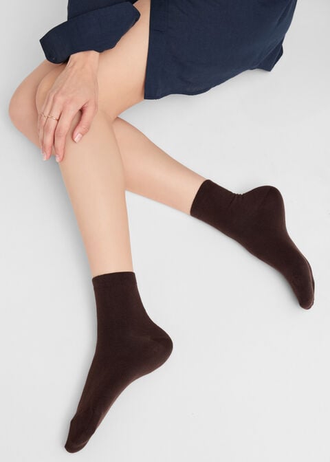 Chaussettes Courtes avec Bordure Travaillée