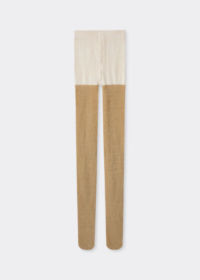 Girls&rsquo; Glitter Opaque Tights
