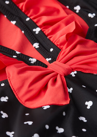 Kostium jednoczęściowy dziewczęcy Myszka Minnie kokardą Disney