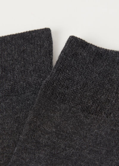 Chaussettes courtes en satin de coton pour homme