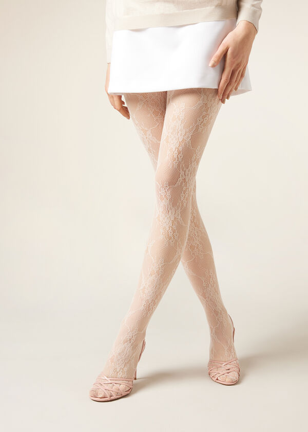 Floral Lace Tights