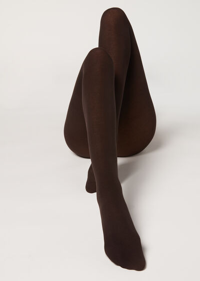 150 Denier Opaque Eco Cotton Tights