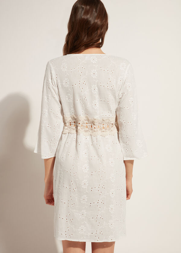 Dress in Sangallo Lace and Sequins