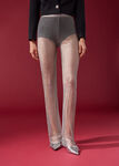 Fishnet Leggings with Sparkly Rhinestones