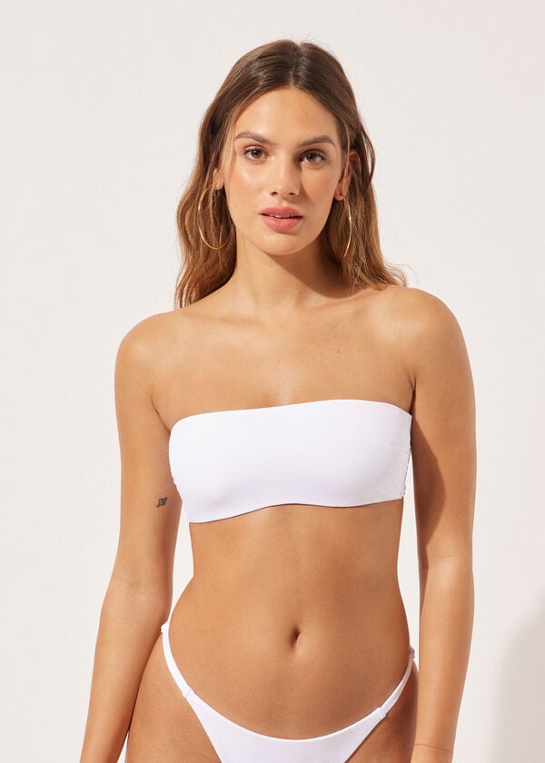 Lightly Padded Straight Bandeau Swimsuit Top Indonesia