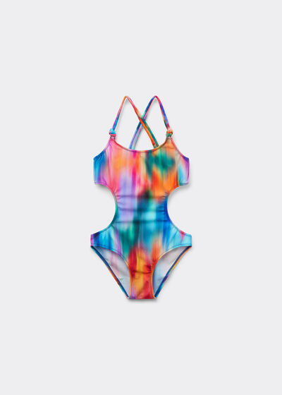 Egyrészes Kislány Fürdőruha Rainbow Shades
