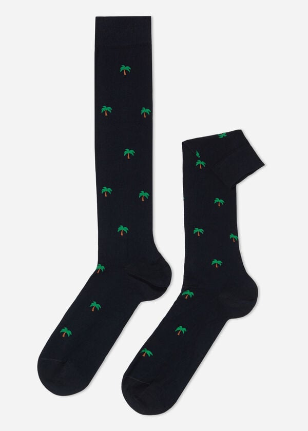 Men’s Summer Print Long Socks