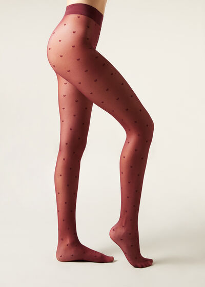 Little Hearts 30 Denier Sheer Tights