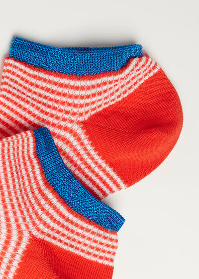 Glitter Trim No-show Socks