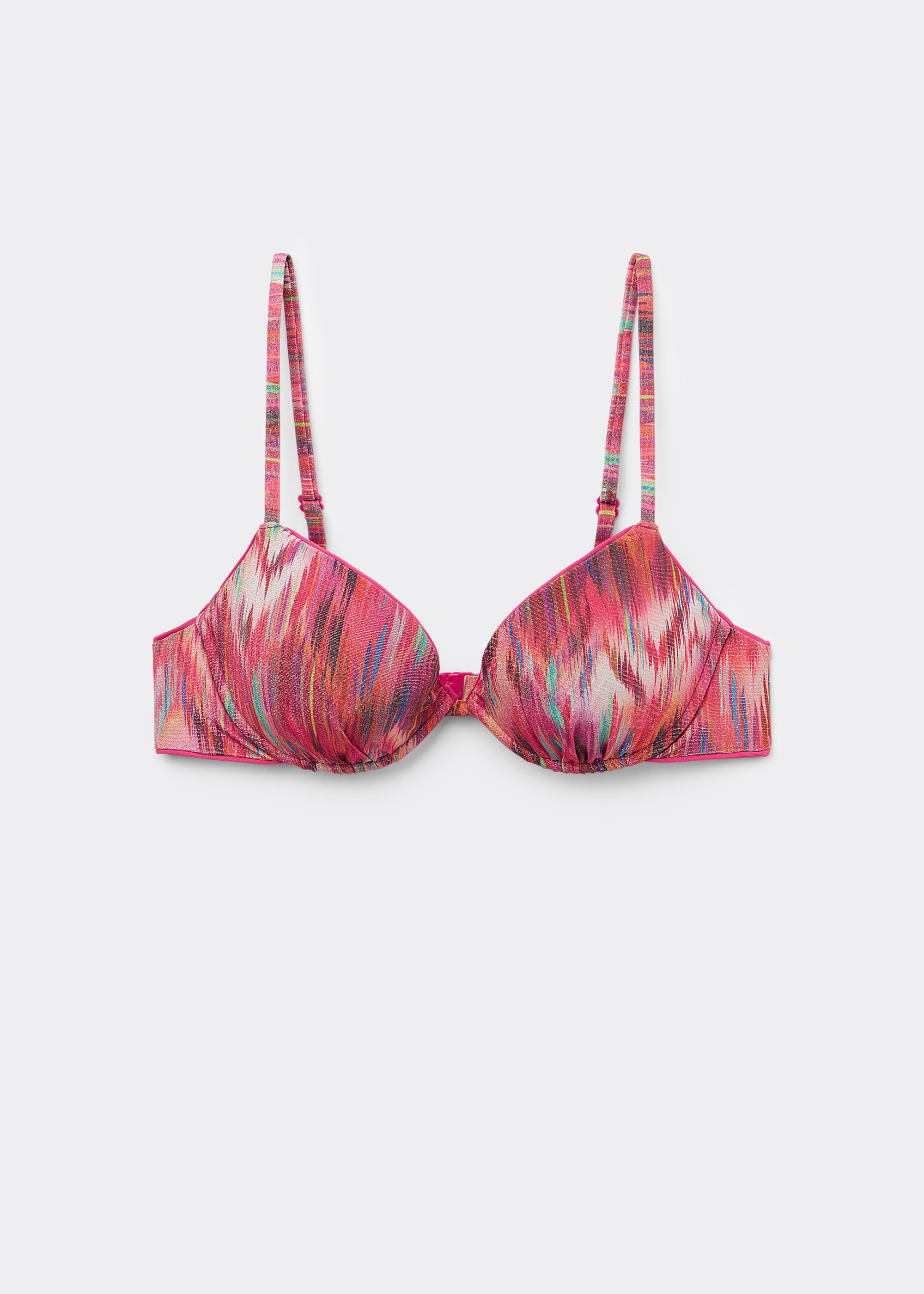 Push-Up Bikini Top Multicolor Ethnic