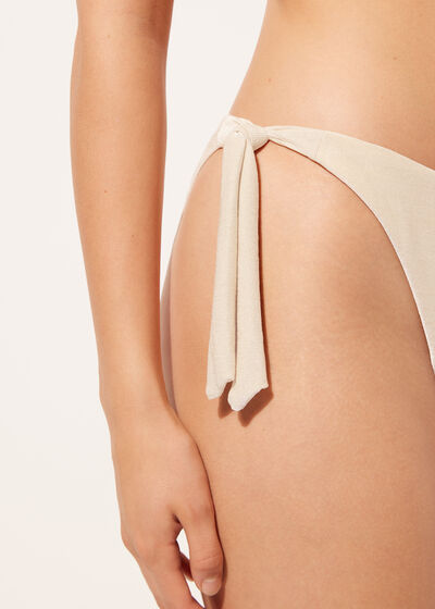 Tied Swimsuit Bottom Golden Gleam