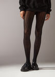 Braid Motif Cashmere Blend Tights