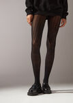 Cable-Patterned Cashmere Tights