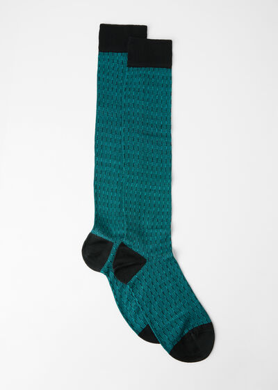 Calcetines Largos Labor Geométrica de Hombre