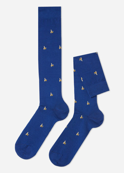 Calcetines Largos Estampado Veraniego de Hombre