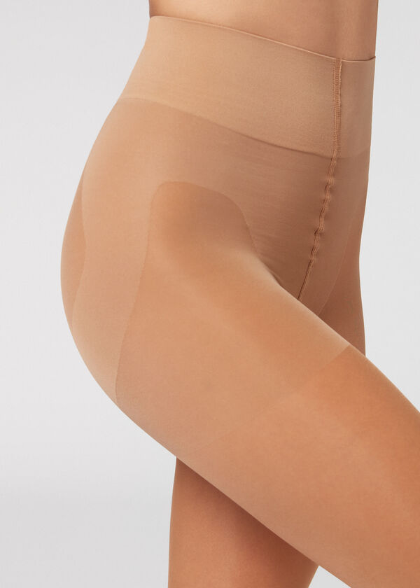 Sheer 30 Denier Tummy and Rear Shaping Tights - Calzedonia