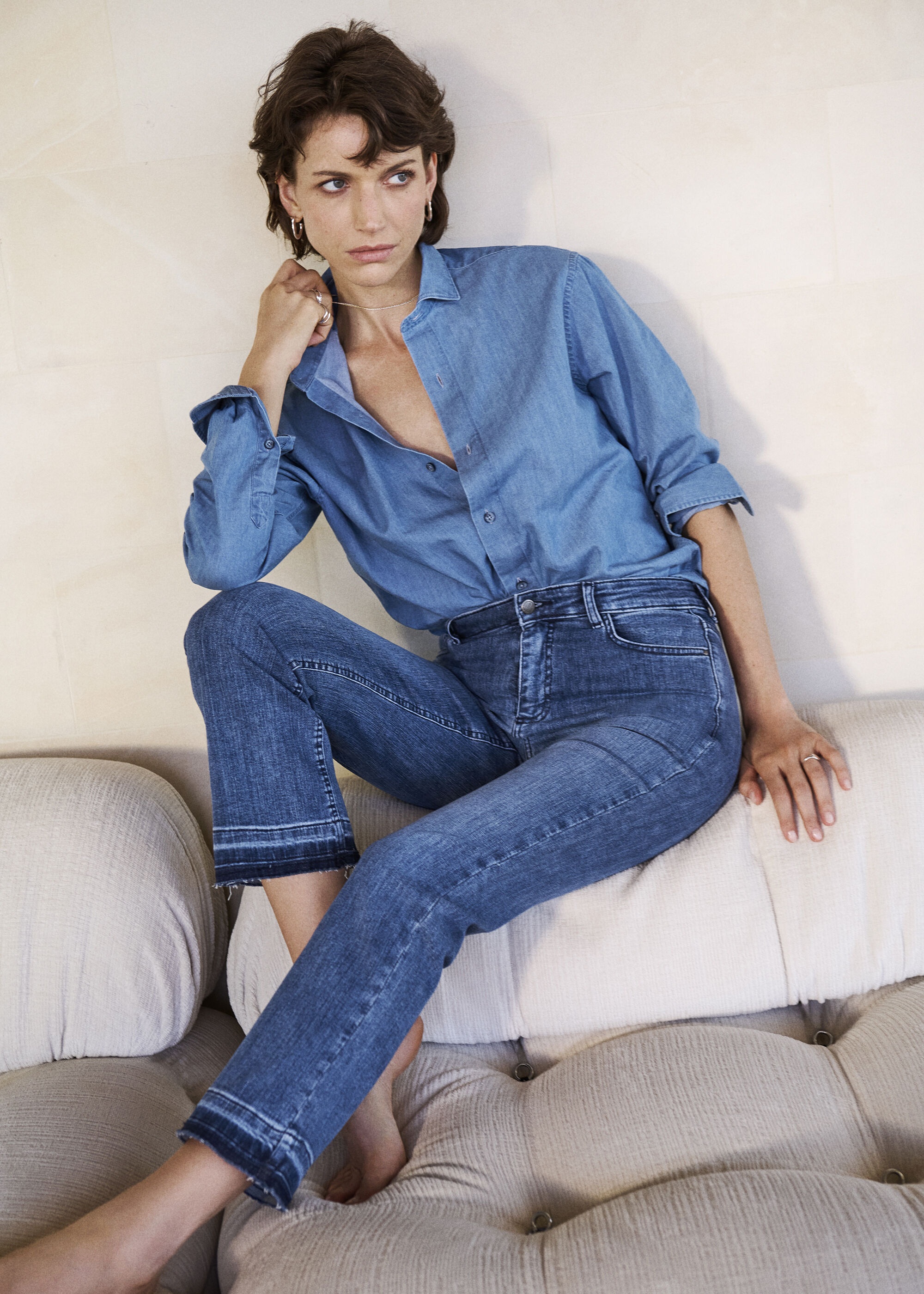 Jeans a Zampa Cropped