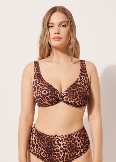Balconette Bikini Top Classic Animalier