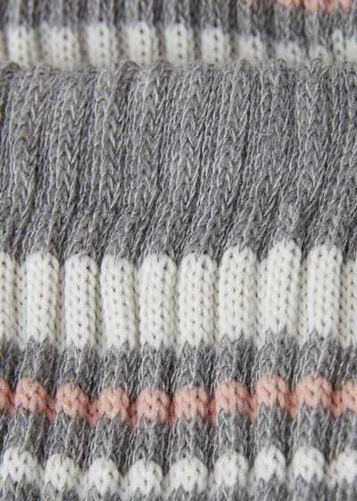 Kids’ Striped Ribbed Short Socks