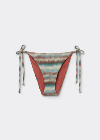 Braguita Lazos Bikini Glittery Tie Dye