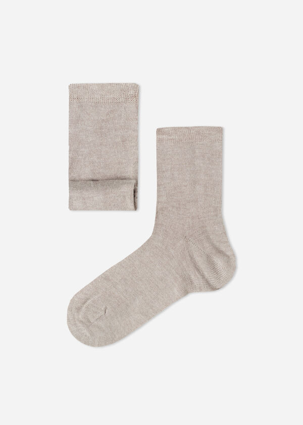 Kids’ Short Socks with Cashmere