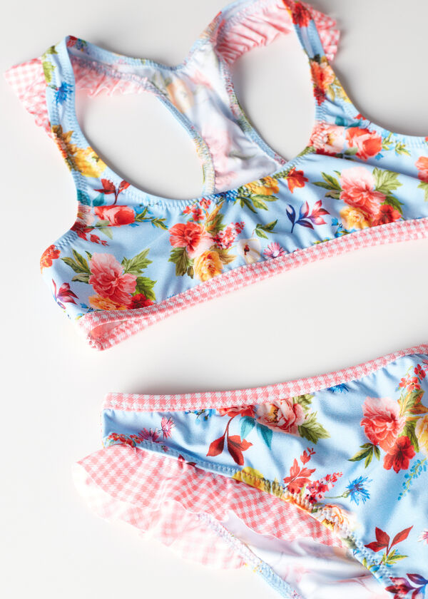 Dvodijelni kupaći kostim za djevojčice cvjetnog uzorka Masha