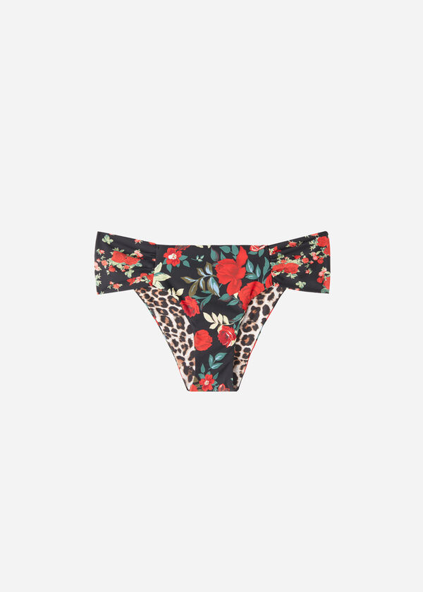 Wendbare Bikinihose mit Drapierung Nizza