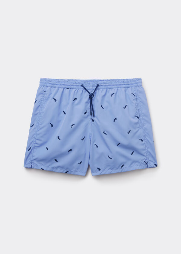 Men&rsquo;s Patterned Boxer Swim Shorts Formentera