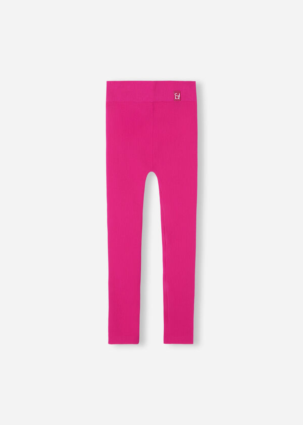 Leggings Caneladas para Menina