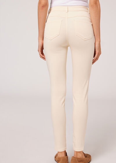 Τζιν High Waist Skinny σε Γραμμή Push Up Soft Touch