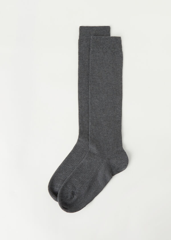 Men’s Ribbed Long Socks