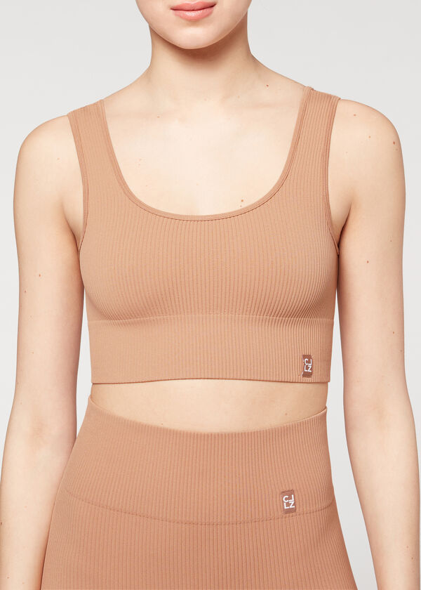 Seamless Ribbed Sport Top