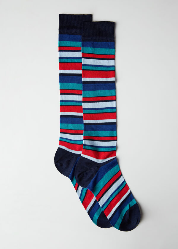 Calcetines de Rayas de Colores de Hombre - Calcetines - Calzedonia