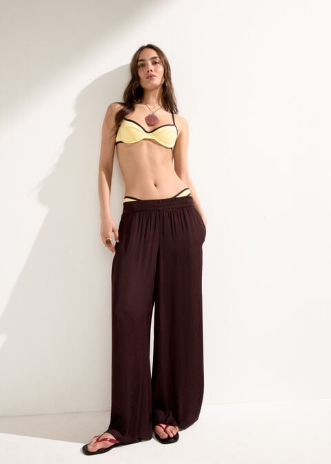 Bicolor Piping Balconette Bikini Top