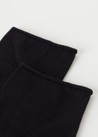 Chaussettes courtes en coton sans bordure