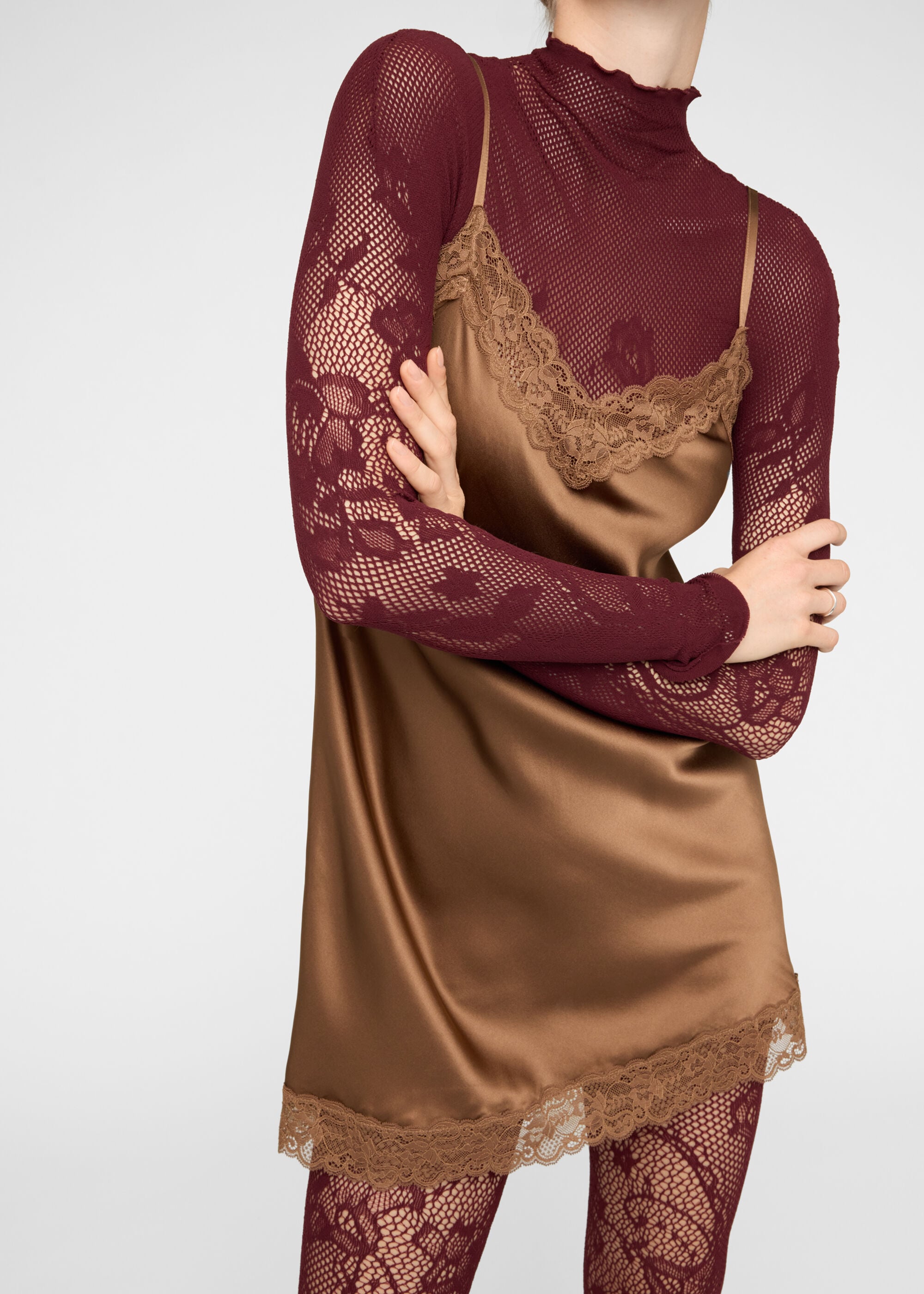 Liberty Floral Fishnet Top