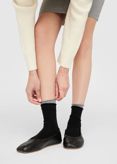 Non-Elastic Cotton Ankle Socks