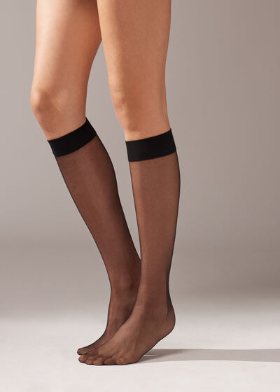 8 Denier Sheer Comfort Cuff Knee-Highs