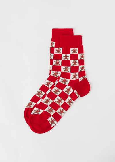 Men’s Christmas Family Patterned Short Socks