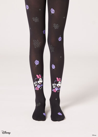 Disney Minnie Print Tights for Girls