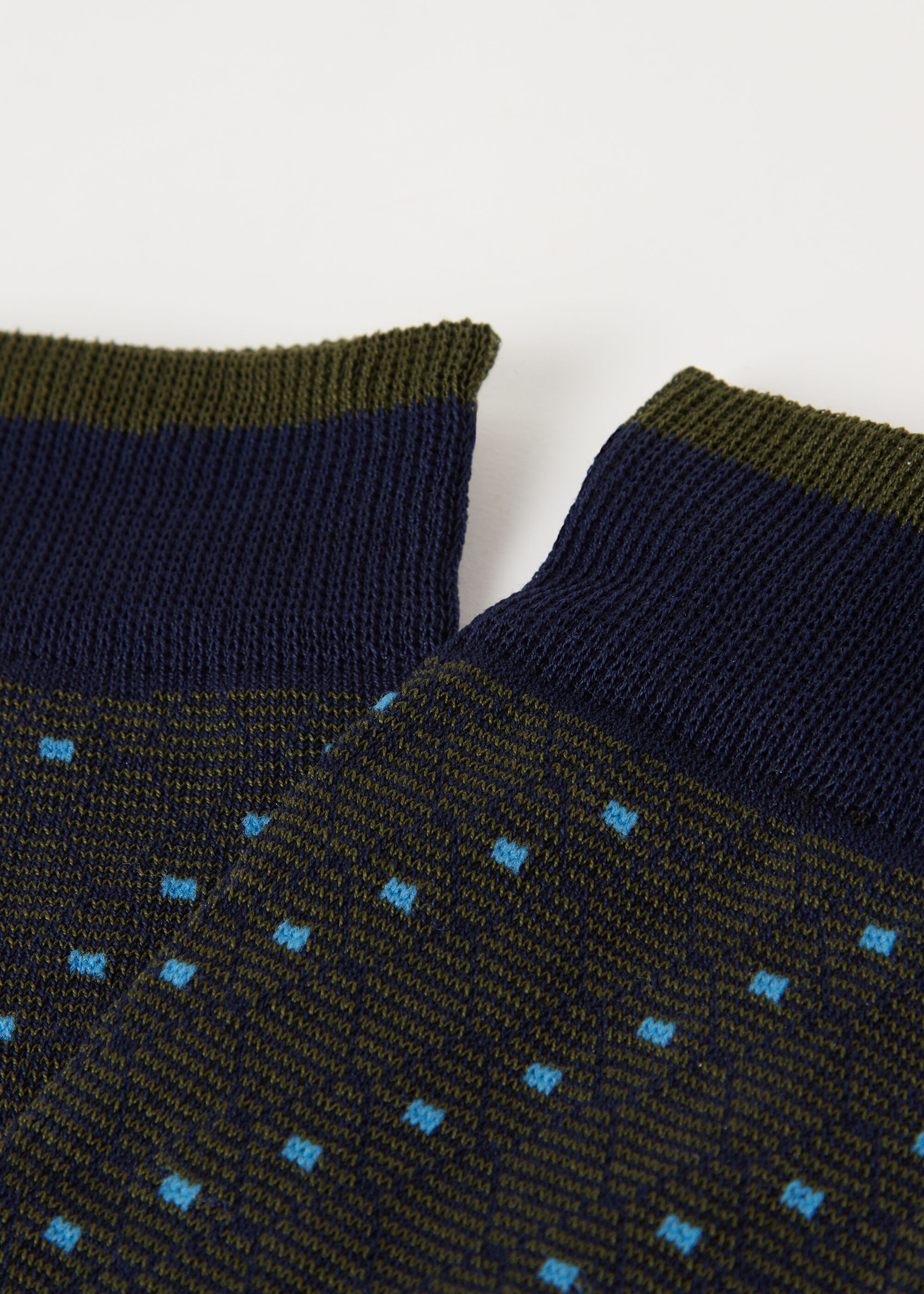 Calze Lunghe Jacquard a Rombi da Uomo