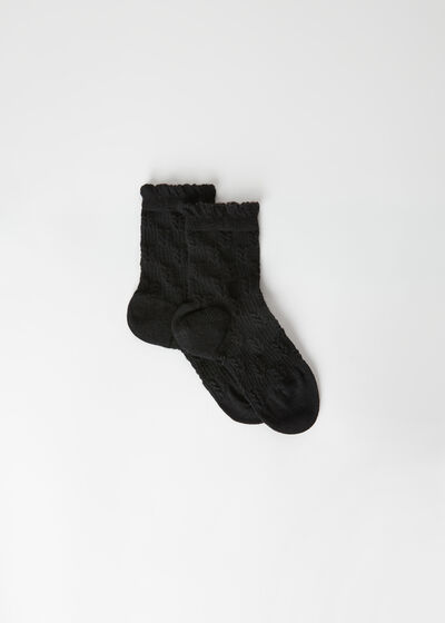 Chaussettes Courtes avec Laine pour Fille