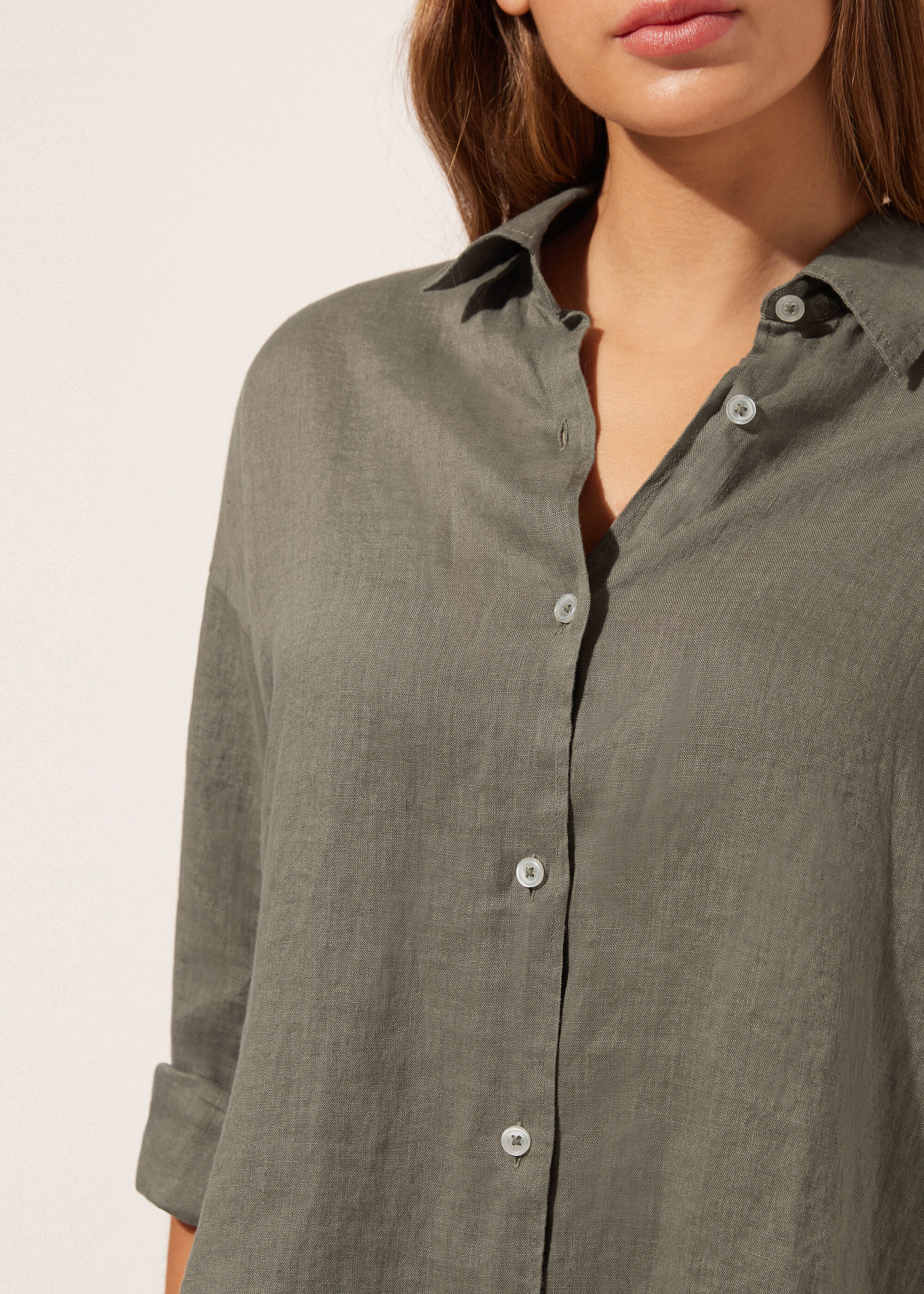 Camicia Corta in Lino
