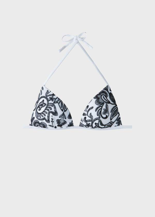 Graduated Padded Triangle Bikini Top Zanzibar