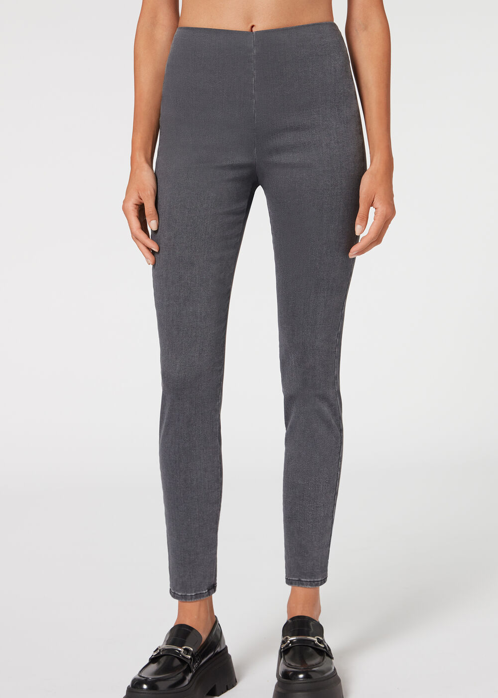 High Waist Denim Leggings