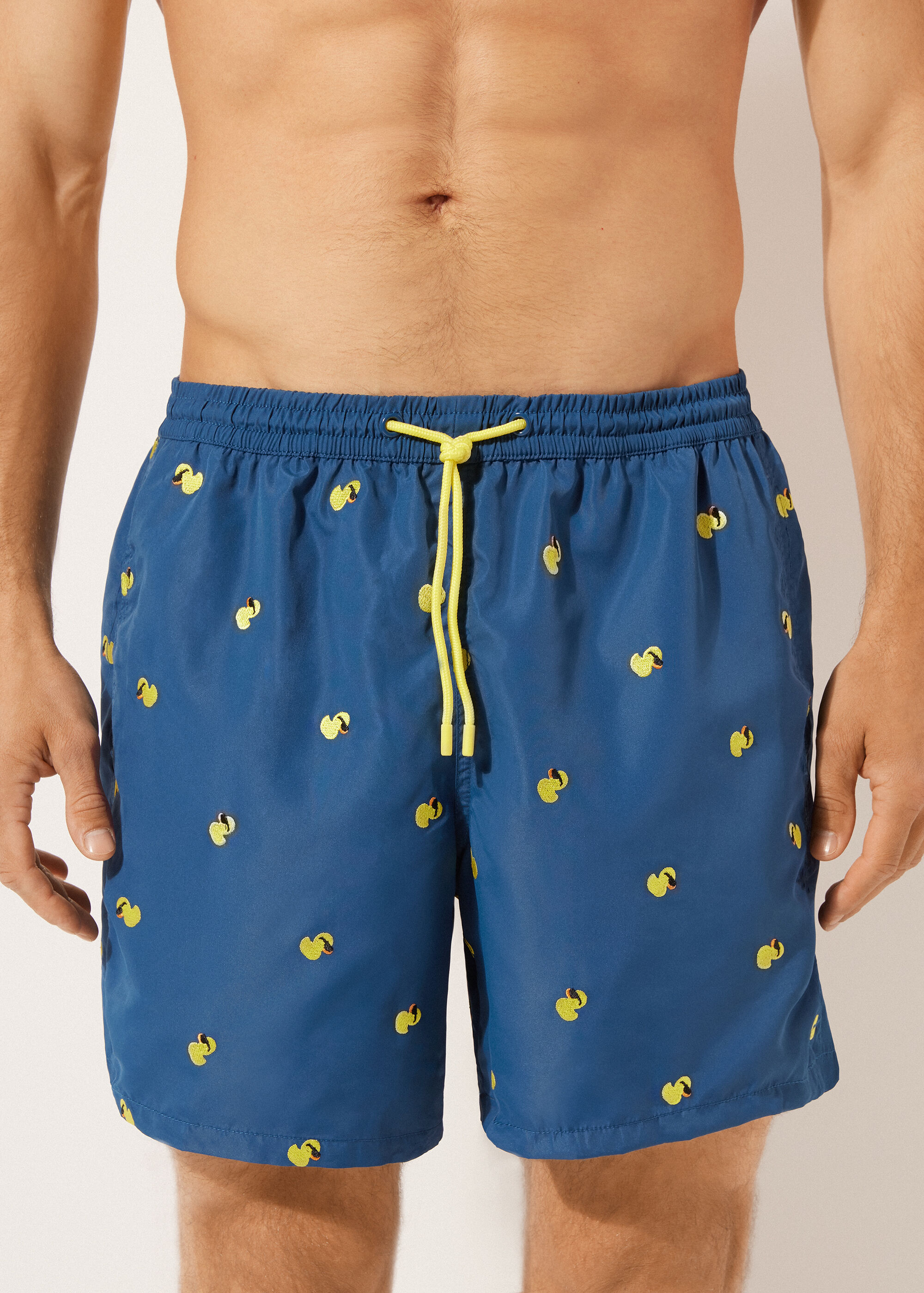 Bade-Boxershorts mit Muster für Herren Formentera