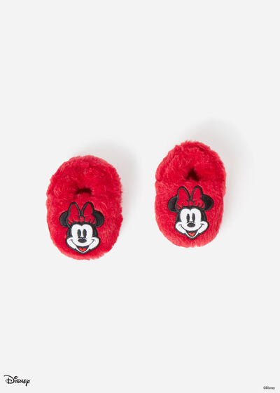 Novorodenecké mäkké papučky s motívom Minnie Disney